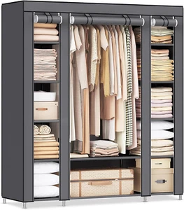 Kleiderschrank für Schlafzimmer Ankleidezimmer Stoffschrank Kinderzimmer Schrank - Bild 1 von 8