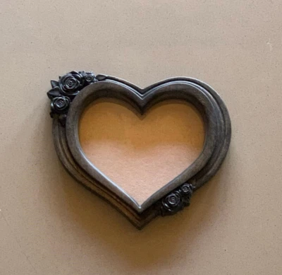 Marco de fotos de madera en forma de corazón talla en madera decoración del hogar de San Valentín Foto 1 de 4