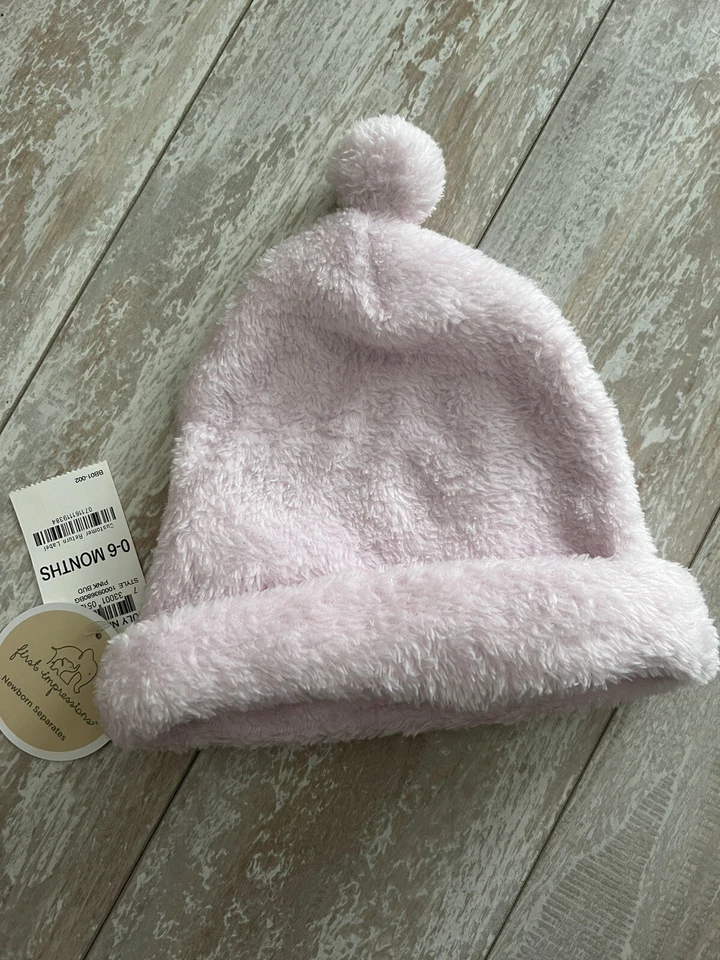 Sombrero polar rosa primeras impresiones 0-6 meses nuevo con etiquetas Foto 1 de 1