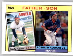 2016 Archives Padre e Hijo Roberto Alomar Sandy Angels Insert MLB PWE RP Indians - Imagen 1 de 2