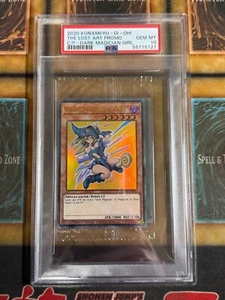 Yugioh PSA 10 GEM MINT Dark Magician Girl LART-EN019 Lost Art Promo Sealed  - Zdjęcie 1 z 2