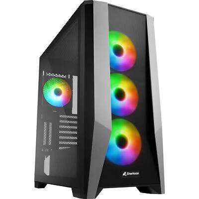 Sharkoon TG7M RGB, Tower-Gehäuse, schwarz - Bild 1 von 4