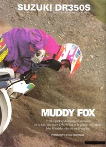 Suzuki DR350 UK sales brochure Road test reprint Bike magazine Sept 92 DR350SM - Picture 1 of 1