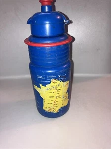 2001 Le Tour de France Blue Elite Water Bottle with Map TDF Bike Race Cycling - Picture 1 of 2