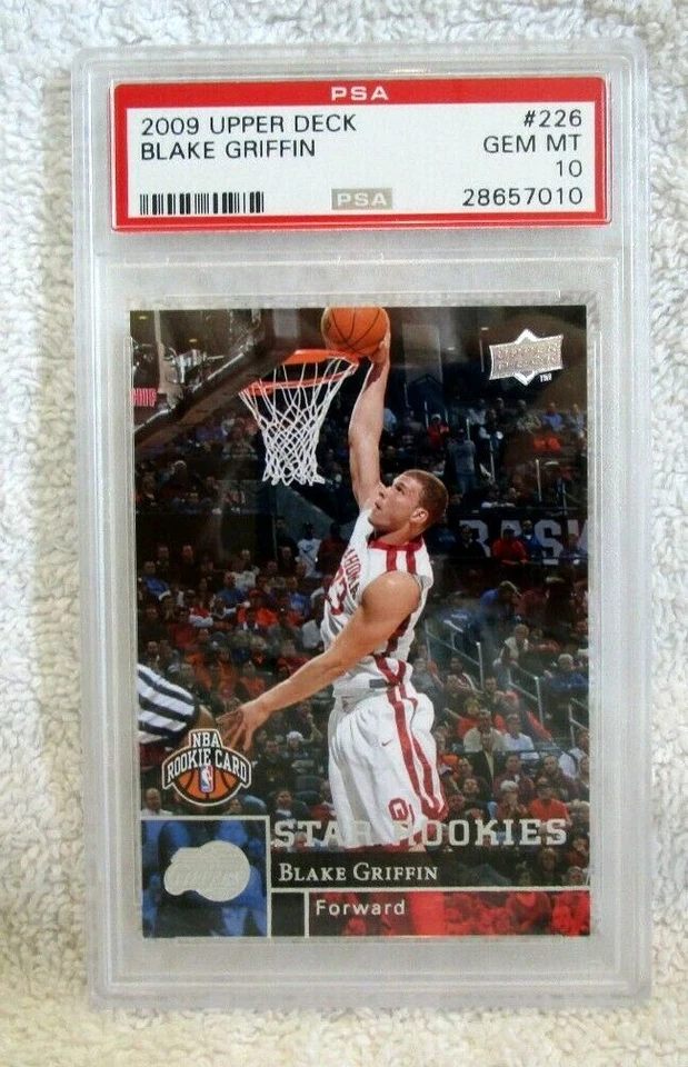 Карта дебютанта Блейка Гриффина RC 2009-2010 Upper Deck No226 GEM PSA10!Cippers RC F-VE2 - Изображение 1 из 1