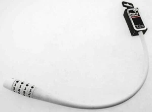 Knog Party Combo 620mm Cable Combination Bike Lock Braided Steel White New - Picture 1 of 5