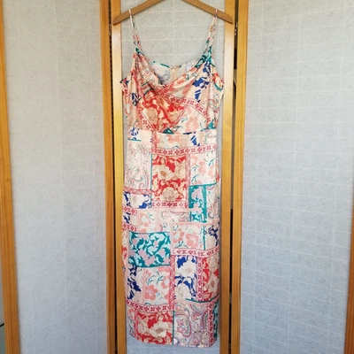 NUEVO Vestido sin Mangas Venus Cuello Capucha en Retazos Venecianos Talla 14 Nuevo con Etiquetas Foto 1 de 4