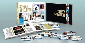 Steven Spielberg Director's Collection Box mit acht Filmen Sammlerstück Neu! - Foto 1 di 2