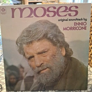 ENNIO MORRICONE "MOSES" ORIGINAL SOUNDTRACK VINYL LP 1974 VG+ - Picture 1 of 5