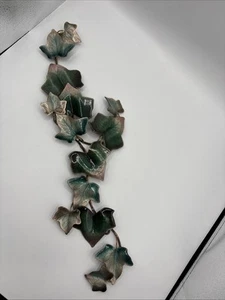 Vintage Bovano of Cheshire Enamel on Copper Red Tip Vines Wall Hanging Art 18” - Picture 1 of 13