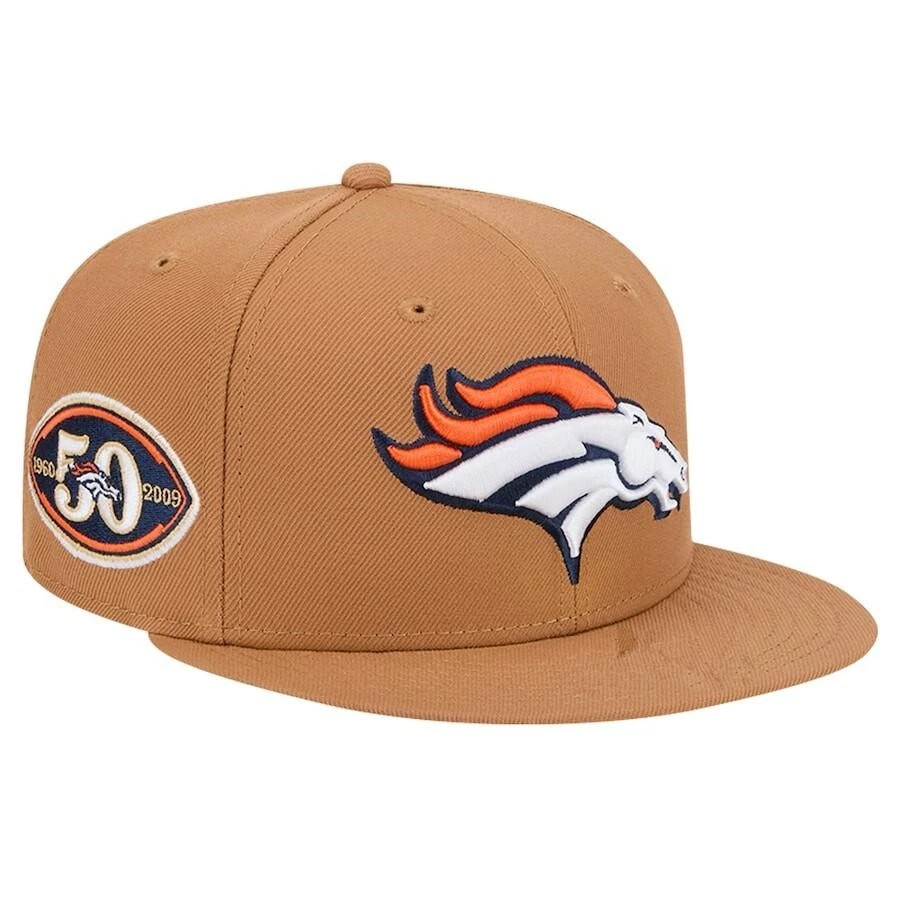 Denver Broncos NFL Para hombres Informal Exterior Ala Plana Sombrero Ajustable Foto 1 de 1