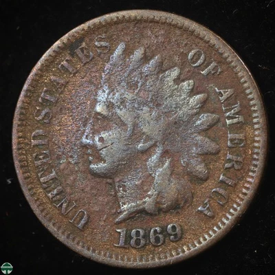 1869 Indian Head Small Cent - Good Details - Image 1 of 2