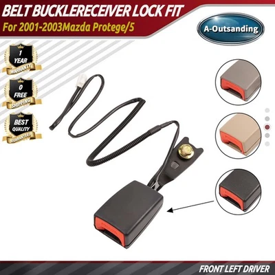 Front Left Driver Belt Buckle Receiver Lock Fit For 2001-2003 Mazda Protege / 5 - Изображение 1 из 4