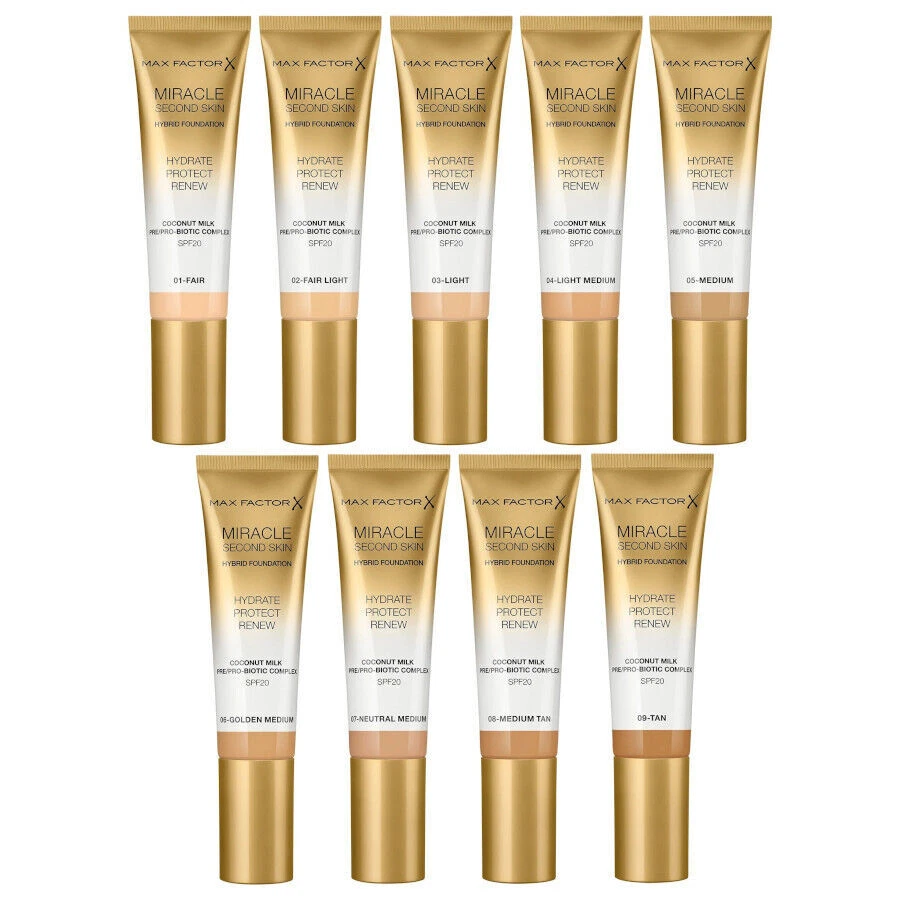 Max Factor Miracle Second Skin Hybrid Foundation - Image 1 of 1