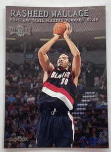 Rasheed Wallace Skybox Metal Card 1999-2000 NBA Portland Blazers - Picture 1 of 7