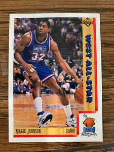 MAGIC JOHNSON - 1992 UPPER DECK WEST ALL-STAR CARD#464 LA LAKERS. - Picture 1 of 2