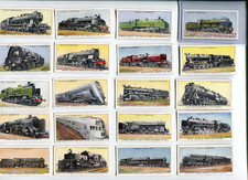 1936 W.D. & H.O. WILLS CIGARETTES RAILWAY ENGINES 20 DIFFERENT TOBACCO CARD LOT