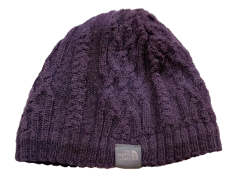 Gorro The North Face Cable Minna en púrpura berenjena talla única invierno informal acogedor Foto 1 de 4