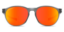 Oakley 9126 04 Reedmace Matte Grey Smoke Sunglasses Prizm Ruby Polarized Lenses