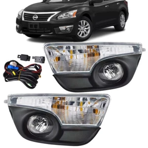 Pair Fog Light & Corner Turn Signal Lamp For 2013 - 2015 Nissan Altima w/ Wiring - Picture 1 of 9