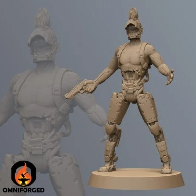 Mini proxy de resina impresa en 3D en miniatura Cyberpunk Aspect Foto 1 de 2