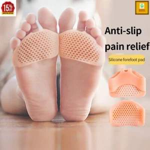 2 X Gel Metatarsal Sore Ball of Foot Pain Cushions Pads Insoles FREE POSTAGE NEW - Picture 1 of 14