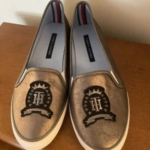 Tommy Hilfiger Slip On Casual Flats- Pewter - Picture 1 of 9