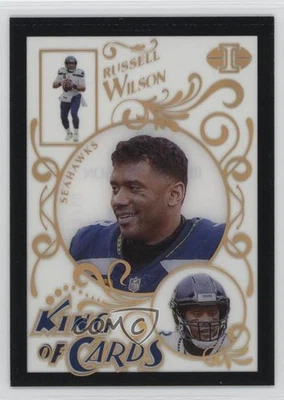 Panini Illusions King of Cards 2021 negro 10/50 Russell Wilson #KC-5 0e5m Foto 1 de 3