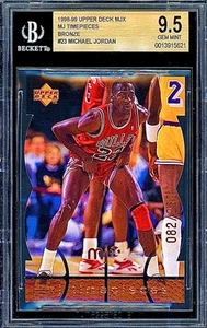 /230 BGS 9.5 Michael Jordan 1998 Upper Deck Bronze Die Cut 90s Insert MJ POP 3 - Picture 1 of 3