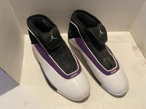 Jordan Jump Man 84 Trifecta Herren Größe 12 weiß schwarz lila guter gebrauchter Zustand " - Bild 1 von 24