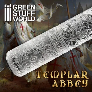 Green Stuff World Rolling Pin Templar Abbey - Picture 1 of 2