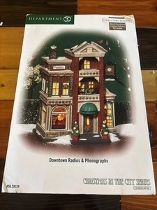 Dept 56 Downtown Radios & Phonographs 59259 Christmas in The City Building READ - Picture 1 of 21