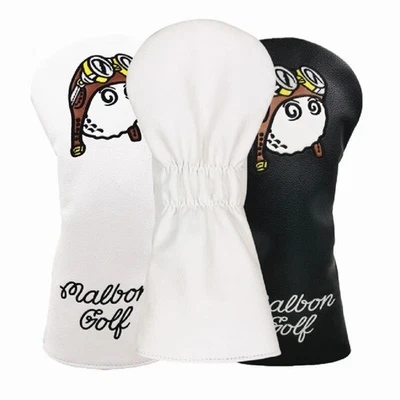 New Black White Aviators Golf Driver Woods Hybrid Putter Iron Cover 135UT Gift - Image 1 of 4