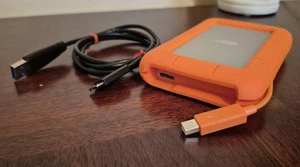2TB LaCie Portable Rugged USB Hard Drive (LRD0TU1) + USB Cable - Picture 1 of 6