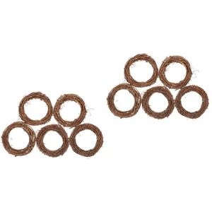 Paquete de 2 anillos para velas coronas guirnalda de ratán hágalo usted mismo puerta de vid - Imagen 1 de 12
