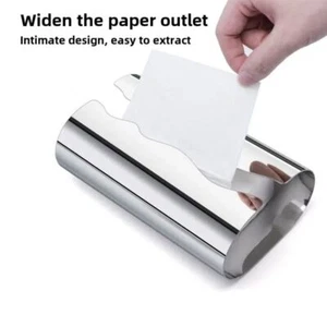 Estuche de pañuelos de acero inoxidable caja de pañuelos de escritorio decoración de escritorio - Imagen 1 de 12