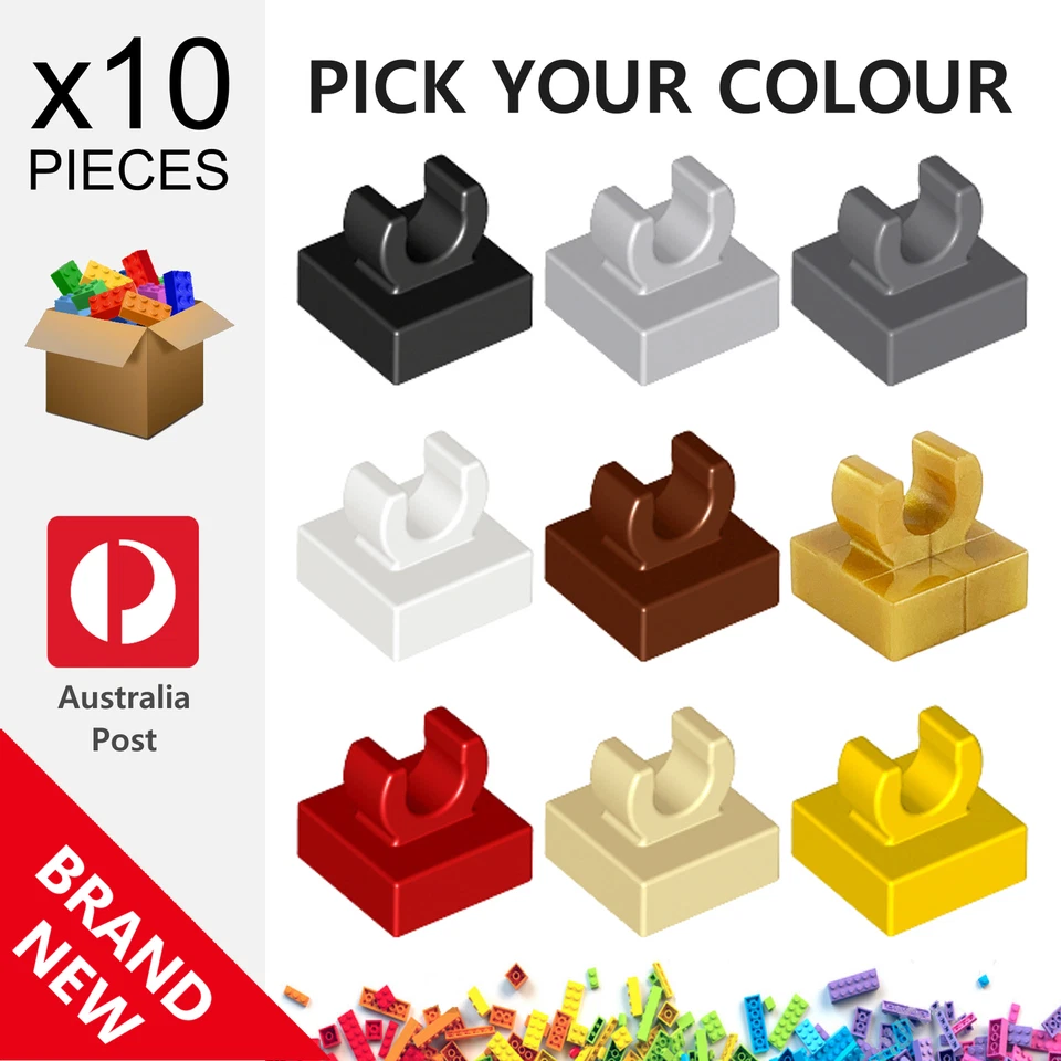 10x Genuine LEGO™ - Modified 1 x 1 with Open O Clip Tiles - 15712 44842 New Tile - image 1 of 1