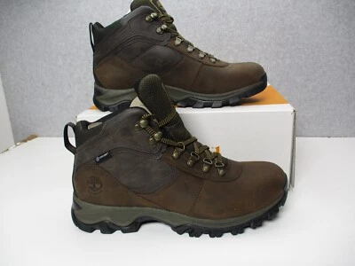 Timberland Mt. Maddsen Impermeable Medio Senderista Botas de Cuero Marrón Oscuro Para Hombre Talla 11 Foto 1 de 4
