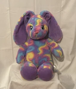 Build A Bear Spring Splash Swirl Hase Kaninchen Plüsch lila pastell 17 Zoll sauber gebraucht, in einwandfreiem Zustand - Bild 1 von 4