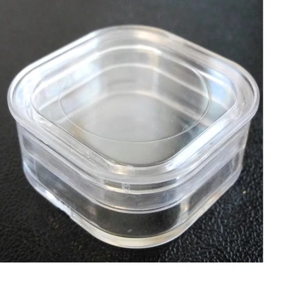 Bergeon 6799-01 Elastic Membrane Perspex Boxes 39mm x 39mm x 17.8mm - HB6799-01 - Image 1 of 3