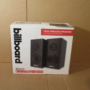 NEW Sealed Billboard Bluetooth True Wireless Shelf Speakers 11" Box Model bb2736 - Picture 1 of 8