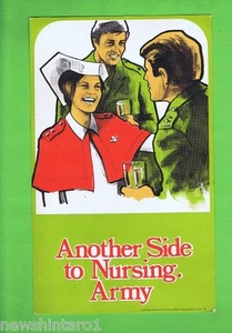 #T16.  1979   AUSTRALIAN  ARMY NURSING  RECRUITMENT CARDBOARD DISPLAY - Picture 1 of 1