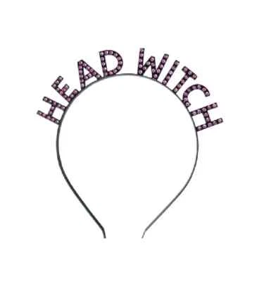 Amscan Rhinestone Head Witch Halloween Costume Headband Hair Adult Teen OSFM 14+ - Image 1 of 3