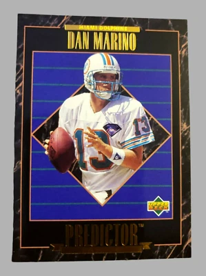 1995 Upper Deck Predictor League Leaders #RP1 Dan Marino Dolphins Hall Of Fame! - Image 1 of 4