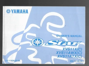 Yamaha Star XVS11X, XVS11AWX, XVS11ATX Owner's Manual LIT-11626-21-28 - Imagen 1 de 4