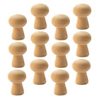 20-teiliges unfertiges Holz Peg Puppen & Pilze Set zum Selbermachen Malen