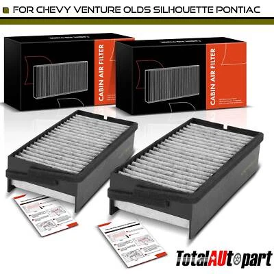 2x Filtro de aire de cabina para Chevrolet Venture 97-00 Oldsmobile Pontiac Trans Sport Foto 1 de 4