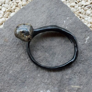 Exotisches schwarzes Korallenarmband indonesisches Akar Bahar Armband mit Felsen #243 - Bild 1 von 6