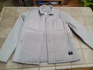 Hudson Men's Sz XL Slim Fit Vertical Quilted Shirt Jacket Stone Free Thinker - Bild 1 von 24