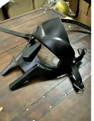 Новая средневековая черная маска для лица ручной ковки Doom предмет ручной работы для Хэллоуина - Изображение 1 из 4